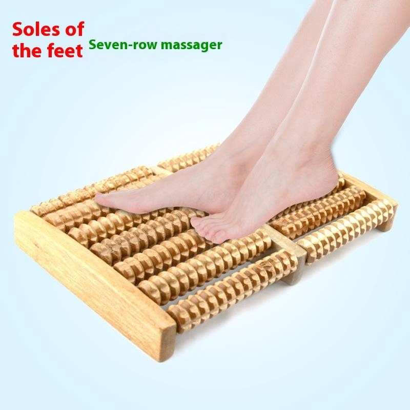Reflexology Foot Roller - 1PC Holz Fuß Massage Roller Reflexzonenmassage