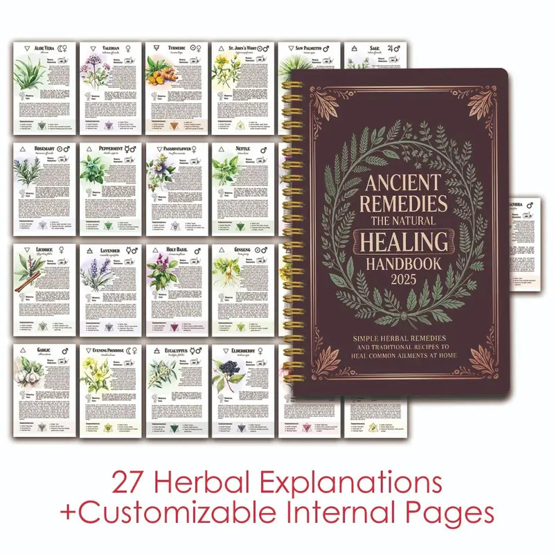 Health & Wellness Website - Natural Remedies Handbuch mit antiken Heilen