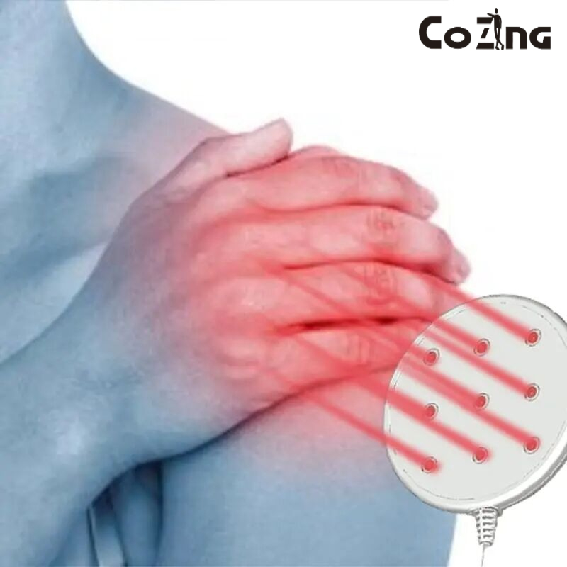 Tens Pain Relief Unit - Tragbares TENS-Gerät Muskeltherapie-Gerät Einstellbarer Elektroden-Gürtel zur