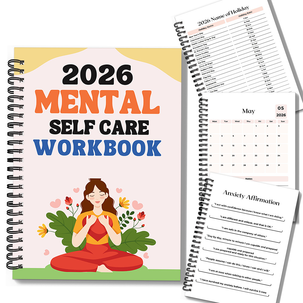 Health Wellness Mental Health - 1 Stück 2026 Mindful Mental Self-Care