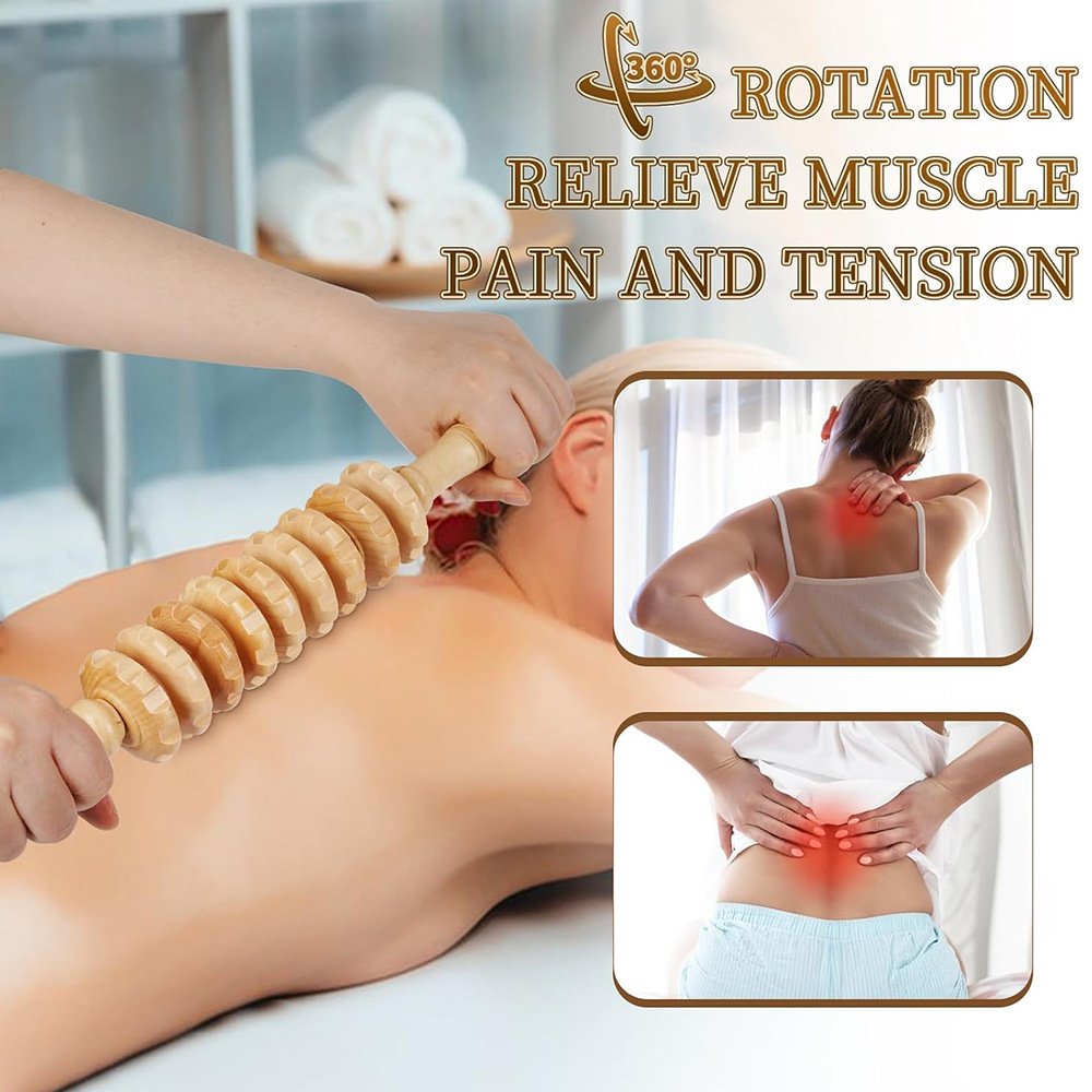 1 Stück Holz-Massagegerät mit  – Reflexology Foot Roller Bewertung und Preis