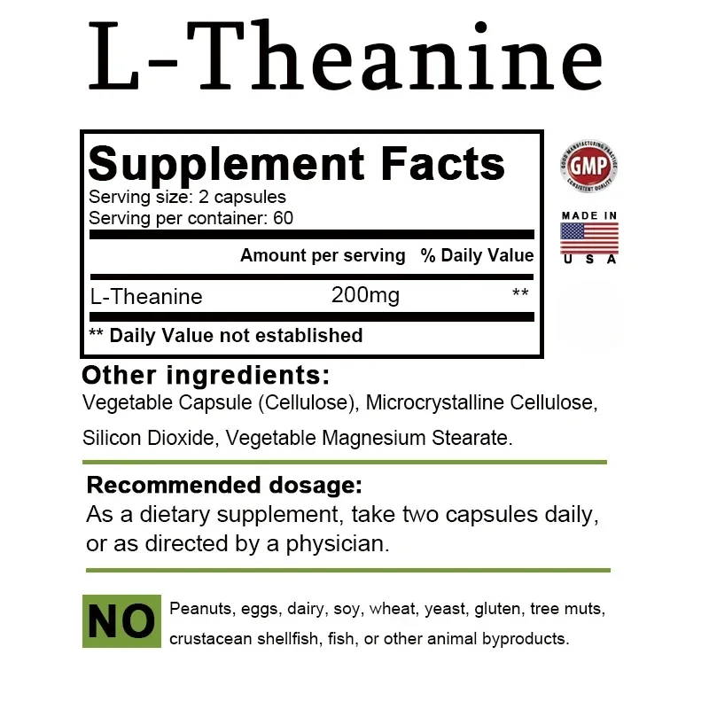 L-Theanin 200 mg – Entspannung – Health Wellness Mental Health Bewertung und Preis